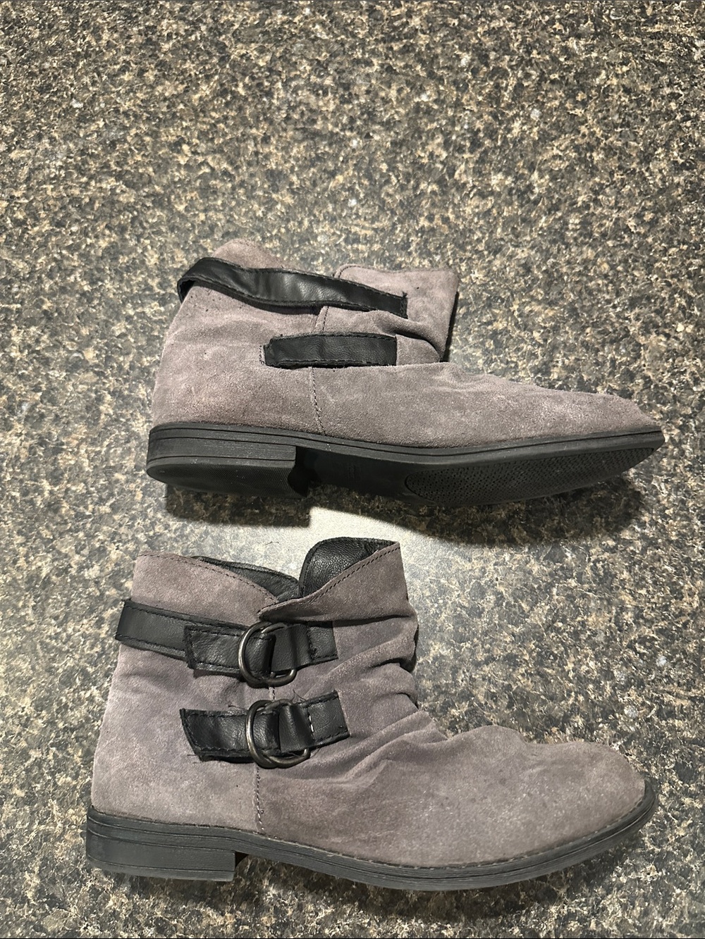 Sonoma Gray Suede Double-Buckle Chukka Boots